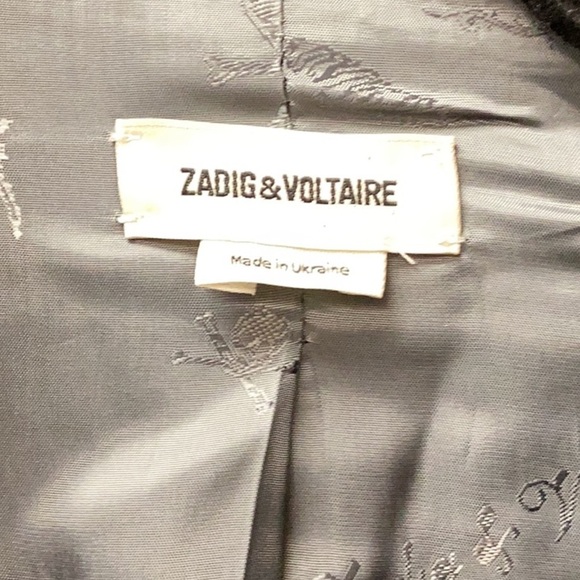 Zadig & Voltaire Vedy Bis Skull Strass Blazer – Size FR 38 (US 6) - Picture 5 of 11